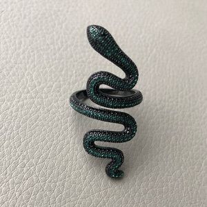 Taylor Swift snake ring (green)
